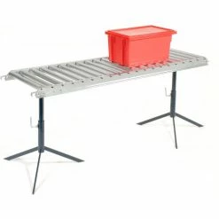 Omni Metalcraft 1-3/8" Dia. Steel Roller Conveyor Straight Section RSHS1.4-12-3-5-LL -Cheap Conveyors Store 158024 37