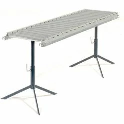 Omni Metalcraft 1-3/8" Dia. Aluminum Roller Conveyor Straight Section RAHS1.4-18-3-10 -Cheap Conveyors Store 158024 39 6