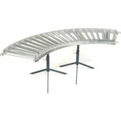 Omni Metalcraft 1-3/8" Dia. Steel Roller Conveyor Curved Section RSHC1.4-24-3-90 -Cheap Conveyors Store 158104 03 2