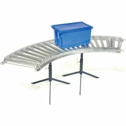 Omni Metalcraft 1-3/8" Dia. Steel Roller Conveyor Curved Section RSHC1.4-12-3-90 -Cheap Conveyors Store 158104 04
