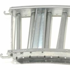 Omni Metalcraft 1-3/8" Dia. Steel Roller Conveyor Curved Section RSHC1.4-24-3-90 -Cheap Conveyors Store 158110 04 3