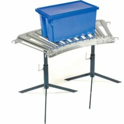 Omni Metalcraft 1-3/8" Dia. Aluminum Roller Conveyor Curved Section RAHC1.4-18-3-45 -Cheap Conveyors Store 158110 09 5