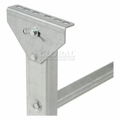 Omni Metalcraft 1.9" Roller Conveyor Leg Support 24"W I.D. with 14" to 20"H 4 Omni Metalcraft 1.9" Roller Conveyor Leg Support 24"W I.D. with 14" to 20"H - Image 4