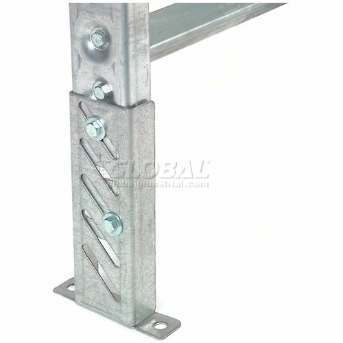 Omni Metalcraft 1.9" Roller Conveyor Leg Support 30"W I.D. with 38" to 50"H 7 Omni Metalcraft 1.9" Roller Conveyor Leg Support 30"W I.D. with 38" to 50"H - Image 7