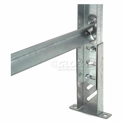 Omni Metalcraft 1.9" Roller Conveyor Leg Support 24"W I.D. with 54" to 66"H 8 Omni Metalcraft 1.9" Roller Conveyor Leg Support 24"W I.D. with 54" to 66"H - Image 8