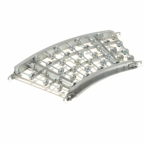 Omni Metalcraft Aluminum Skate Wheel Conveyor Curved Section WAHC3-24-20-45 1 Omni Metalcraft Aluminum Skate Wheel Conveyor Curved Section WAHC3-24-20-45