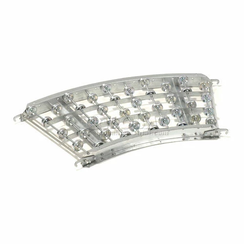 Omni Metalcraft Aluminum Skate Wheel Conveyor Curved Section WAHC3-24-20-45 2 Omni Metalcraft Aluminum Skate Wheel Conveyor Curved Section WAHC3-24-20-45 - Image 2