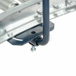 Steel Guard Rail Kit (Pair) for Omni Metalcraft 90 Degree Curved Skate Wheel Conveyor -Cheap Conveyors Store 242505R 03 4