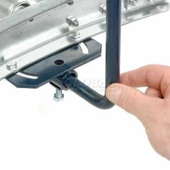 Steel Guard Rail Kit (Pair) for Omni Metalcraft 45 Degree Curved Skate Wheel Conveyor -Cheap Conveyors Store 242505R 04 5