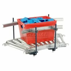 Steel Guard Rail Kit (Pair) for Omni Metalcraft 45 Degree Curved Roller Conveyor -Cheap Conveyors Store 242507R 02 2