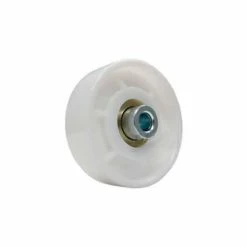 Omni Metalcraft 1-15/16" Dia. White Nylon Conveyor Skate Wheel 110657 50 Lb. Cap.