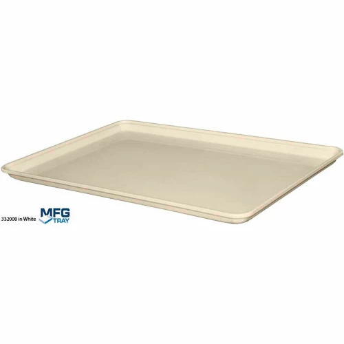 MFG Tray Molded Fiberglass Toteline Conveyor/Assembly Tray 26"Lx18"Wx1-1/8"H White - Pkg Qty 12 2 MFG Tray Molded Fiberglass Toteline Conveyor/Assembly Tray 26"Lx18"Wx1-1/8"H White - Pkg Qty 12 - Image 2