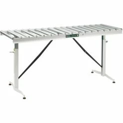 HTC Roller Adjustable Folding Conveyor Table HRT-90 66"L x 24"W - 500 Lb. Capacity