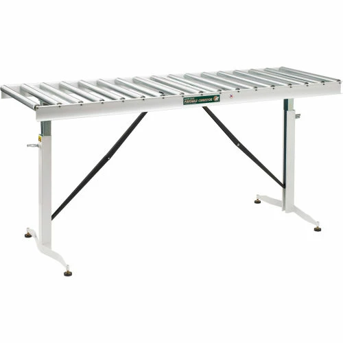 HTC Roller Adjustable Folding Conveyor Table HRT-90 66"L x 24"W - 500 Lb. Capacity 1 HTC Roller Adjustable Folding Conveyor Table HRT-90 66"L x 24"W - 500 Lb. Capacity