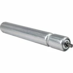Omni Metalcraft 1.9" Dia. x 16 Ga. Galvanized Single Grooved Roller 37824-18-GP for 18" O.A.W. Omni Conveyors