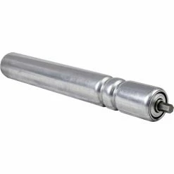 Omni Metalcraft 1.9" Dia. x 16 Ga. Galvanized Double Grooved Roller 37825-16-GP for 16" O.A.W. Omni Conveyors