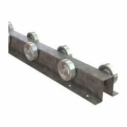 Omni Metalcraft Straight Flow Rail FRWS1.94-4-3-10 - Top Hat 2-17/32" OAW 4 WPF Staggered 3" Centers