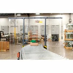 BestFlex - FMH Conveyors BestFlex™ Social Distancing Barrier SDBFP306C for 30" Flexible Roller Conveyors w/ 6" casters