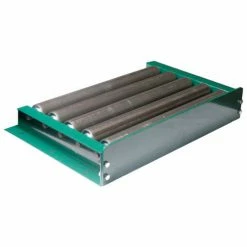 Ashland Conveyor Products Flat End Stop 30205 for Ashland 37" BF Roller Conveyor - Painted Steel 4-1/2" x 1/4"