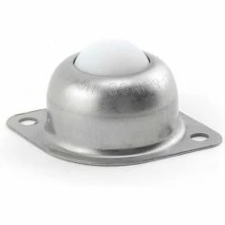 Hudson Bearings 1" Nylon Main Ball with Two Hole Flange Carbon Steel Housing NBT-1CS - 2"W -Cheap Conveyors Store HBE NBT 1CS