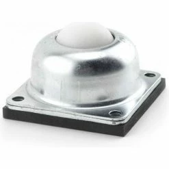 Hudson Bearings Hudson NCBT-1-1/2 CS 1-1/2" Nylon Ball 3/8" Stud in Carbon Steel Housing Neoprene Cushion -Cheap Conveyors Store HBE NCSBT 1 12 CS