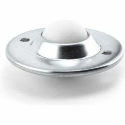 Hudson Bearings 1-1/2" Nylon Ball Carbon Steel Low-Profile Flying Saucer Ball Transfer NFSBT-1 1/2CS -Cheap Conveyors Store HBE NFSBT 112CS