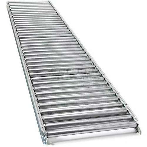 UNEX® JRS 5'L 24"W Straight Gal. Steel Roller Conveyor - 1-3/8" Roller Dia. - 22" BF 2 UNEX® JRS 5'L 24"W Straight Gal. Steel Roller Conveyor - 1-3/8" Roller Dia. - 22" BF - Image 2