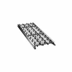 Ashland Conveyor Products Ashland 10' Straight Galvanized Steel Skatewheel Conveyor 33972 - 15" OAW - 10 WPF