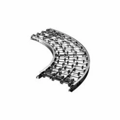 Ashland Conveyor Products Ashland 90° Curve Aluminum Skatewheel Conveyor - 15" OAW - 10 WPF