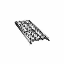 Ashland Conveyor Products Ashland 10' Straight Galvanized Steel Skatewheel Conveyor 33938 - 12" OAW - 10 WPF