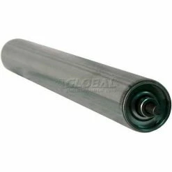 Ashland Conveyor Products Ashland 1-3/8" Dia. Galvanized Steel Replacement Roller - 22" BF - 1/4" Round Spring Retained Shaft