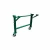 Ashland Conveyor Products Castered H-Stand for Ashland 24" OAW Skatewheel & 22" BF Roller Conveyor - 23-5/8" to 32-1/4"H