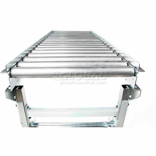 UNEX® MRS 5'L 18"W Straight Gal. Steel Roller Conveyor - 1.9" Roller Dia. - 15" BF 4 UNEX® MRS 5'L 18"W Straight Gal. Steel Roller Conveyor - 1.9" Roller Dia. - 15" BF - Image 4