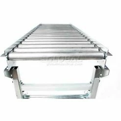 UNEX® MRS 5'L 24"W Straight Gal. Steel Roller Conveyor - 1.9" Roller Dia. - 21" BF -Cheap Conveyors Store MRS4 6