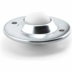 Hudson Bearings 1-1/2" Nylon Ball Carbon Steel Low-Profile Flying Saucer Ball Transfer NFSBT-1 1/2CS