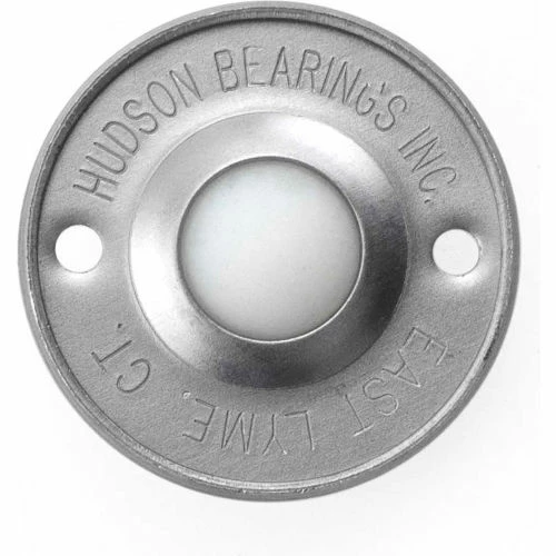 Hudson Bearings 5/8" Nylon Ball Carbon Steel Low Profile Flying Saucer Ball Transfer NFSBT-5/8CS 2 Hudson Bearings 5/8" Nylon Ball Carbon Steel Low Profile Flying Saucer Ball Transfer NFSBT-5/8CS - Image 2