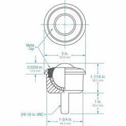 Hudson Bearings Hudson SHDBTM-1 3/16 CS HD 1-3/16" Carbon Steel Ball 3/16" Stud in Carbon Steel Housing -Cheap Conveyors Store SHDBT 1 3 16 ORTHO