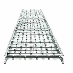 UNEX® SW 10'L 18"W Straight Galvanized Steel Skatewheel Conveyor - 16" BF - 16" WPF -Cheap Conveyors Store SW GRAVITY04 1