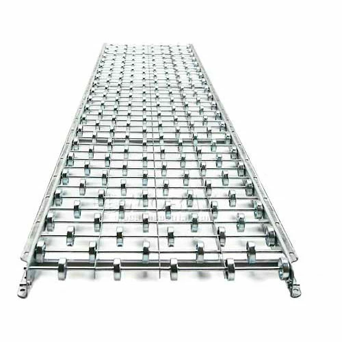 UNEX® SW 5'L 18"W Straight Galvanized Steel Skatewheel Conveyor - 16" BF - 16" WPF 3 UNEX® SW 5'L 18"W Straight Galvanized Steel Skatewheel Conveyor - 16" BF - 16" WPF - Image 3