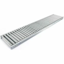 UNEX® MRS 5'L 18"W Straight Gal. Steel Roller Conveyor - 1.9" Roller Dia. - 15" BF 12 UNEX® MRS 5'L 18"W Straight Gal. Steel Roller Conveyor - 1.9" Roller Dia. - 15" BF -Cheap Conveyors Store UNE 18MRSG30X5